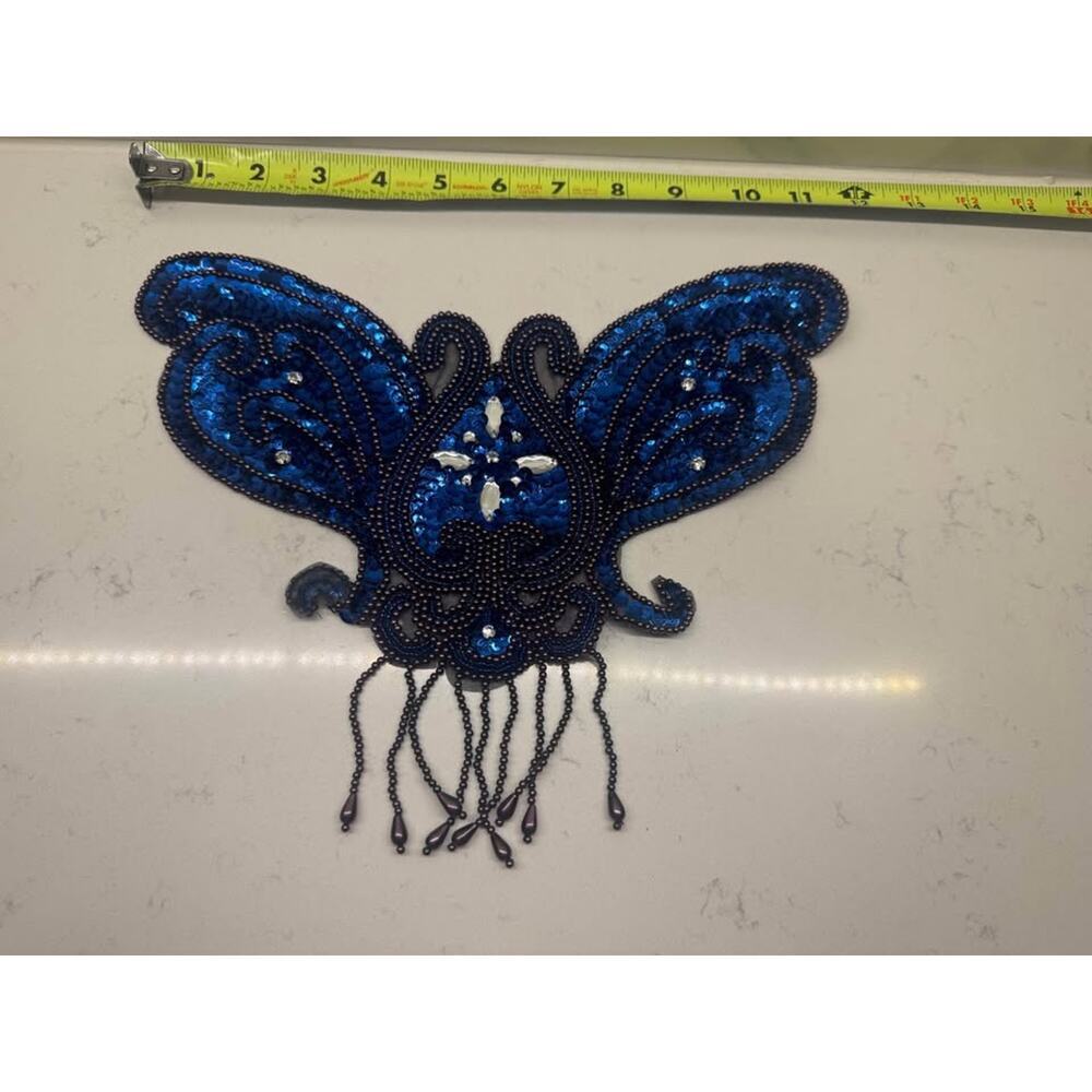 Designer Butterfly Sequin Applique/Patch 1920’s Inspired Gatsby 80s 90s glam